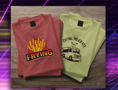 T-Shirt Print & Clothing Design For Frying Me Crazy Company