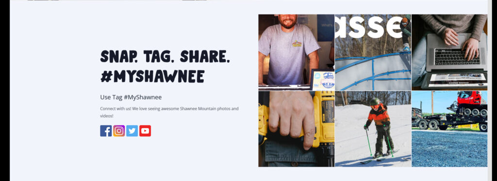 Throwing pictures on a page isn't difficult at the end of the day, so why would we choose a solution that makes our client's website worse? Screenshot 2021 07 30 at 13 28 45 Home Shawnee Mountain Ski Area